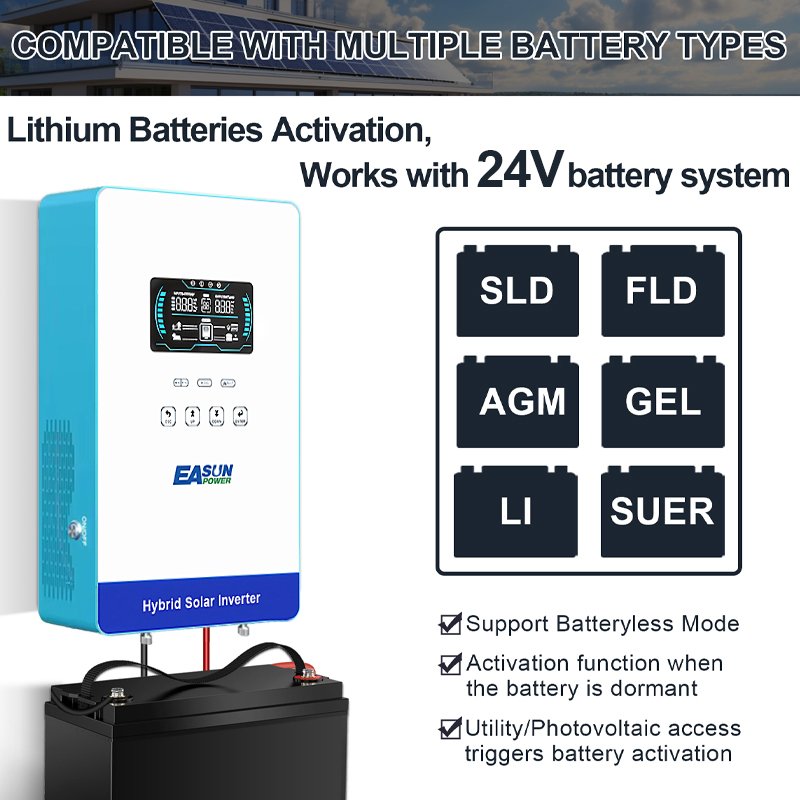EASUN POWER 4KW 120V Off Grid  - Grid Tie Inverter Limiter 2000W recension och pris