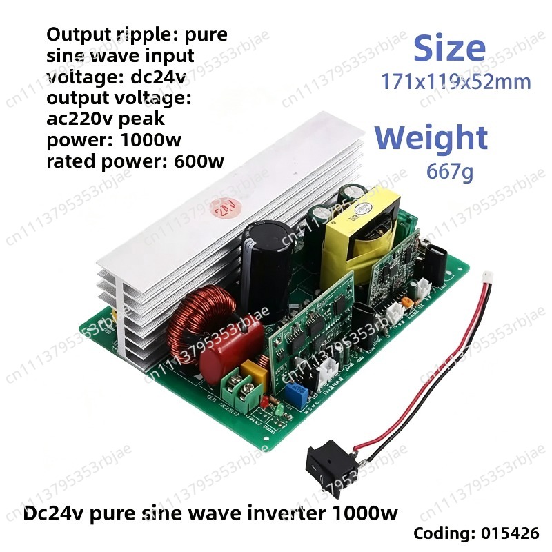 500W/1000W Pure Sine Wave Inve - Pure Sine Wave Inverter Board 24V 48V recension och pris