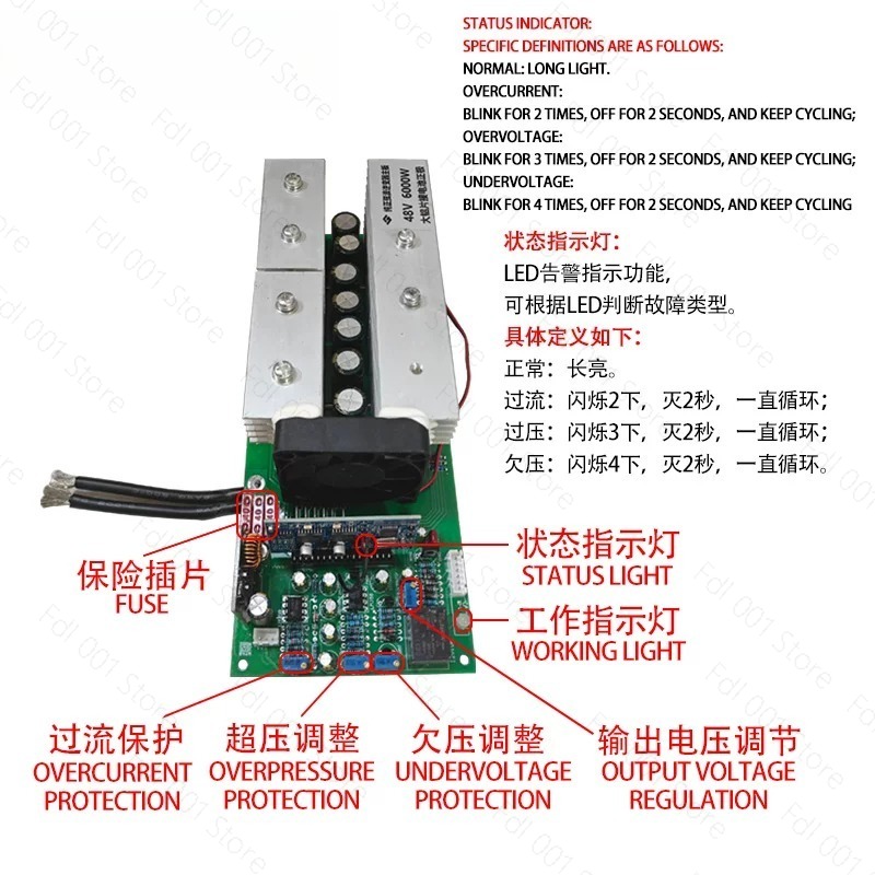 24V 48V 60V 72V 90V DC To AC 2 - Pure Sine Wave Inverter 5000W 48V 220V recension och pris