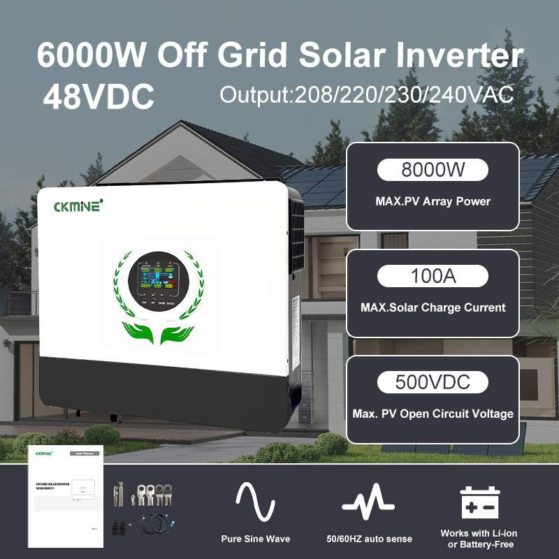 6KW Off Grid Hybrid Input Dual - Off Grid Solar Inverter 48V 6000W recension och pris