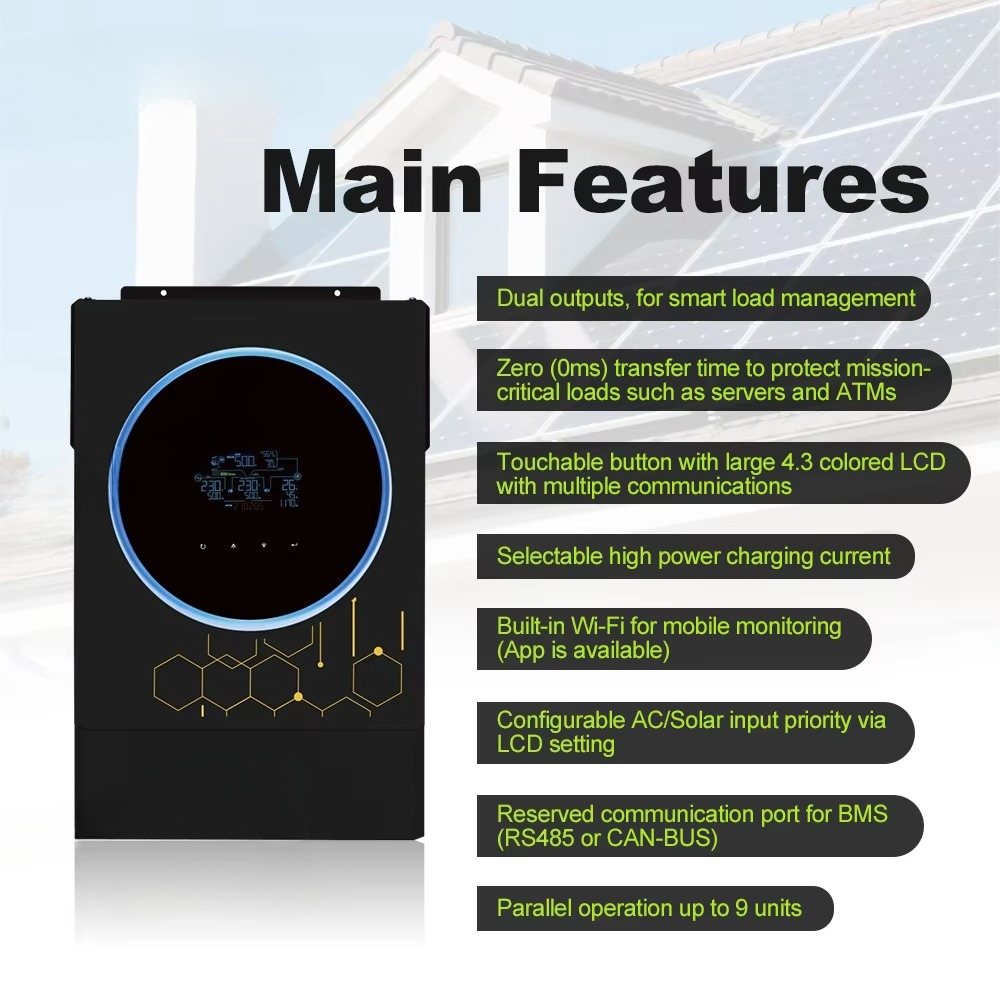 30+ Years Professional Supplie - Off Grid Solar Inverter 48V 6000W recension och pris