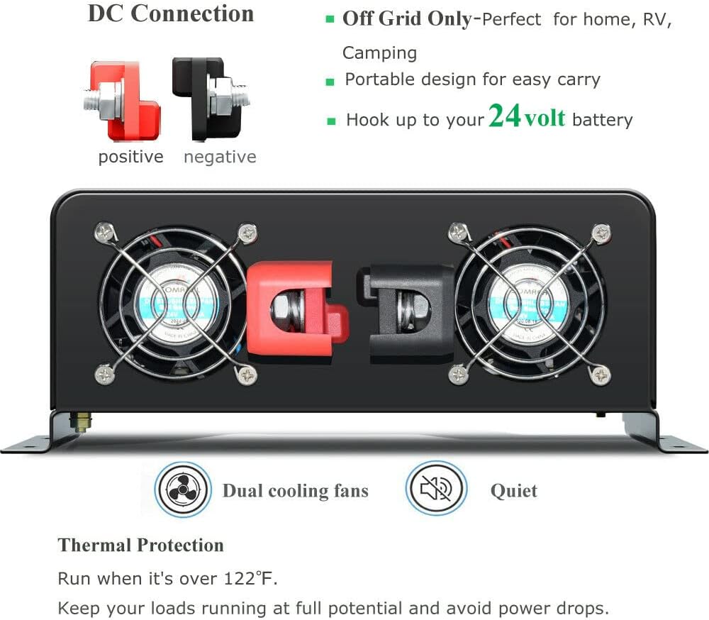 3000W Pure Sine Wave Solar Pow - Inverter Pure Sine Wave 60Hz 120V 3000W recension och pris